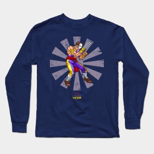 Vega Retro Japanese Street Fighter Long Sleeve T-Shirt